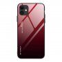 Pokrijte s steklenim hrbtom za iPhone 12 Pro Max - rdeče