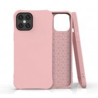 Mat mehek ovitek za iPhone 12 Pro Max - roza