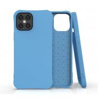 Mat mehek ovitek za iPhone 12 Pro Max - modro