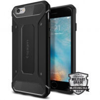 Spigen odporen zaščitni ovitek za Armour Apple iPhone 6S - črna