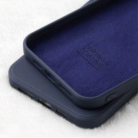 X-Level gladek silikonski ovitek za iPhone 12 / 12 Pro - temno modra