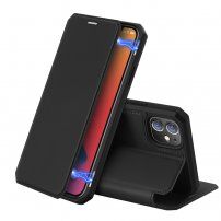 Dux Ducis ovitek z etuijem za kartice za iPhone 12 mini - črna