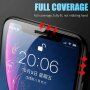 Mat zaščitna folija za celoten zaslon za iPhone 12 / 12 Pro - črni okvir