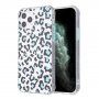 Ovitek z vzorcem leoparda za iPhone 12 mini - modro