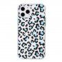Ovitek z vzorcem leoparda za iPhone 12 mini - modro