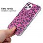 Ovitek z vzorcem leoparda za iPhone 12 mini - modro