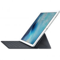 Pristna prevleka pametne tipkovnice s češko tipkovnico za Apple iPad Pro 12,9 "(2017) - siva