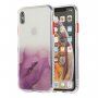 Marmorni ovitek trpežen proti praskam iPhone X / XS - vijolična