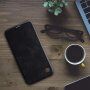 Nillkin Qin ovitek z etuijem za kartice iz PU usnja za iPhone 12 mini - črna