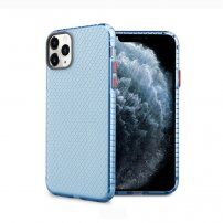 Ovitek s stukturo čebeljega satja za iPhone 12 / 12 Pro - modro