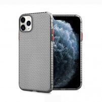 Ovitek s stukturo čebeljega satja za iPhone 12 / 12 Pro - črna