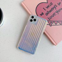 Obrobljen spremenljiv ovitek z kovinskim sijajom za iPhone 11 - modro