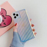 Obrobljen spremenljiv ovitek z kovinskim sijajom za iPhone 11 Pro Max - modro