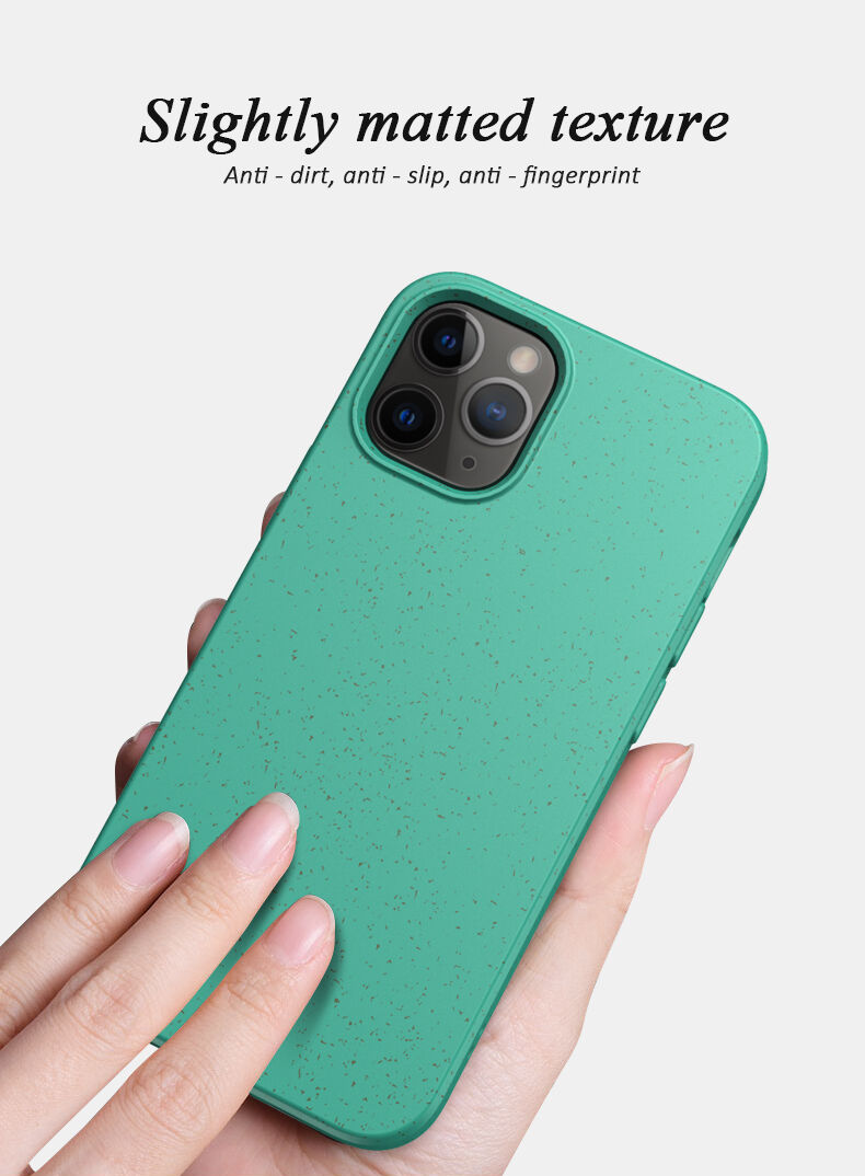 Mat ekološko razgradljiv ovitek za iPhone 12 Pro Max - rdeče