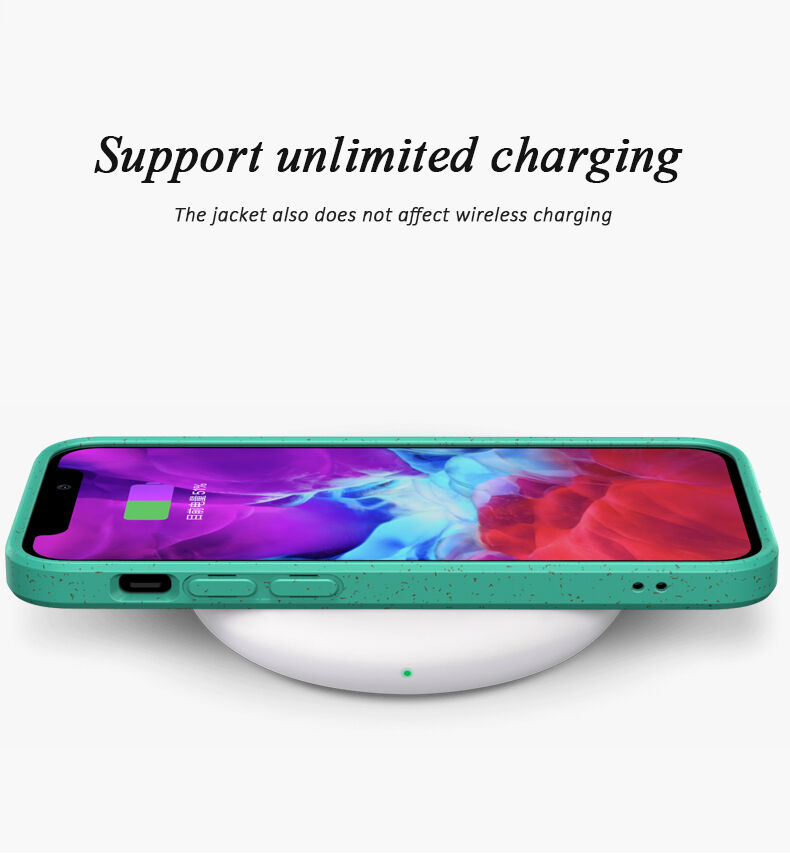 Mat ekološko razgradljiv ovitek za iPhone 12 Pro Max - rdeče
