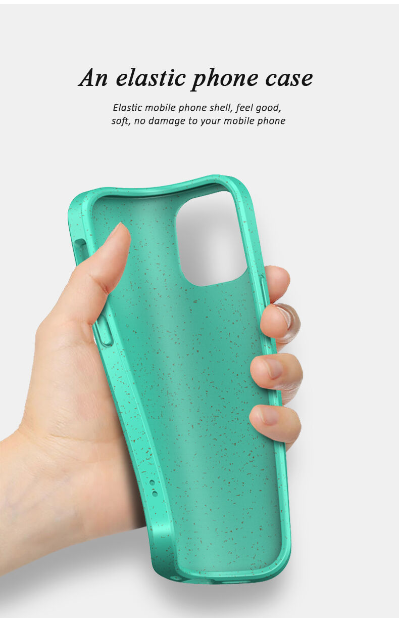 Mat ekološko razgradljiv ovitek za iPhone 12 / 12 Pro - roza