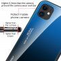 Pokrijte s steklenim hrbtom za iPhone 12 Pro Max - modro-črna