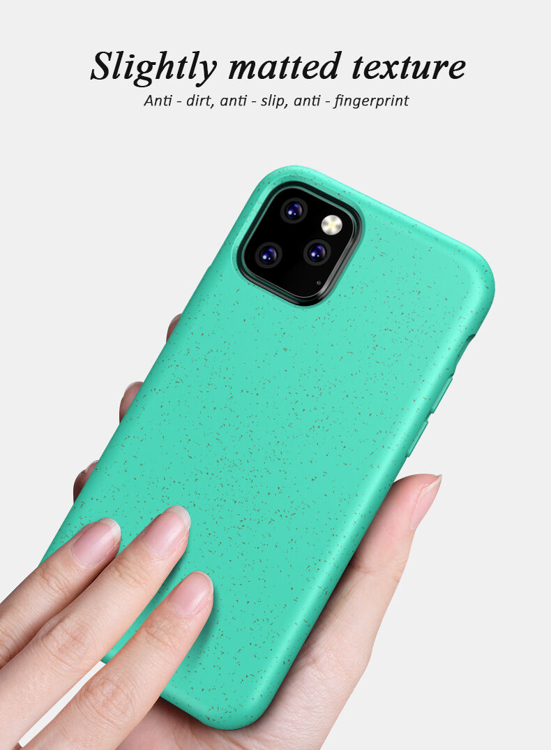 Mat ekološko razgradljiv ovitek za iPhone 11 Pro Max - črna