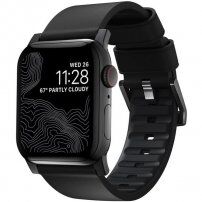 Nomad Active Pro hidrofobni usnjeni pašček za Apple Watch Ultra 49mm / 46mm / 45mm / 44mm / 42mm - črna