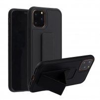 Ovitek z funkcijo stojala / ročaja za iPhone 12 Pro Max - črna