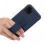 Ovitek z funkcijo stojala / ročaja za iPhone 12 Pro Max - temno modra