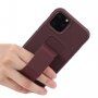 Ovitek z funkcijo stojala / ročaja za iPhone 12 Pro Max - kava rjava