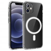 Ovitek z magnetnim krogom za iPhone 12 Pro Max - pregleden
