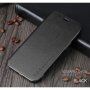 X-Level usnjen flip etui s stojalom za iPhone 12 / 12 Pro - črna