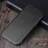 X-Level usnjen flip etui s stojalom za iPhone 12 mini - črna