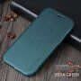 X-Level usnjen flip etui s stojalom za iPhone 12 mini - zelena