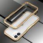 Luphie zaščitni kovinski pašček za iPhone 12 mini - zlati