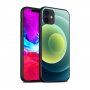 NXE mehki ovitek z motivom barvnih krogov za iPhone 12 mini - zelena