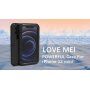 Love Mei super trpežen etui proti udarcem/vodi/prahu za iPhone 12 mini - črna