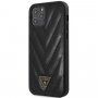 Guess V Quilted ovitek za iPhone 12 Pro Max - črna