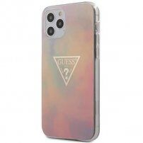 Guess T&D Gold Triangle ovitek za iPhone 12 Pro Max - roza