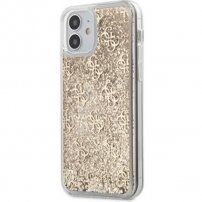 Guess 4G Liquid Glitter ovitek za iPhone 12 mini - zlati