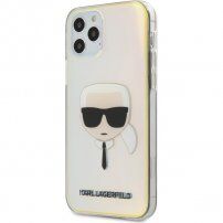 Karl Lagerfeld Head zamenljiv ovitek za iPhone 12 Pro Max - mavrica