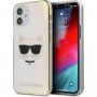 Karl Lagerfeld Choupette Head zamenljiv ovitek za iPhone 12 mini - mavrica
