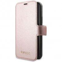 Guess knjigo IriDescent iPhone 12 mini - roza