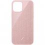 Native Union Clic Canvas ovitek za iPhone 12 Pro Max - roza