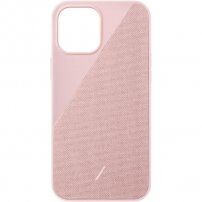 Native Union Clic Canvas ovitek za iPhone 12 Pro Max - roza