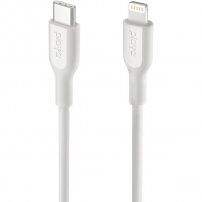Belkin Playa MFi podatkovni in polnilni kabel USB-C / Lightning za iPhone / iPad / iPod / AirPods - 1 m - bela