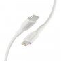 Belkin Playa MFi podatkovni in polnilni kabel USB-C / Lightning za iPhone / iPad / iPod / AirPods - 1 m - bela