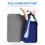 X-Level usnjen flip etui s stojalom za iPhone 12 / 12 Pro - modro