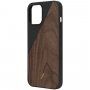 Native Union Clic Wooden leseni ovitek za iPhone 12 Pro Max - rjavo-črna