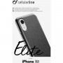 Cellularline Elite ovitek iz PU usnja za iPhone XR - črna