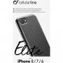 Cellularline Elite ovitek iz PU usnja za iPhone 6 / 7 / 8 / SE (2020/2022) - črna