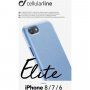 Cellularline Elite ovitek iz PU usnja za iPhone 6 / 7 / 8 / SE (2020/2022) - svetlo modra