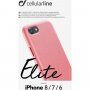 Cellularline Elite ovitek iz PU usnja za iPhone 6 / 7 / 8 / SE (2020/2022) - oranžna