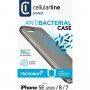 Cellularline Antimicrob protimikrobni ovitek iz mehke plastike za iPhone 7/8/SE (2020) - črna